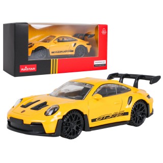 Kovové auto 1:43 Porsche 911 GT3 RS žlté RASTAR