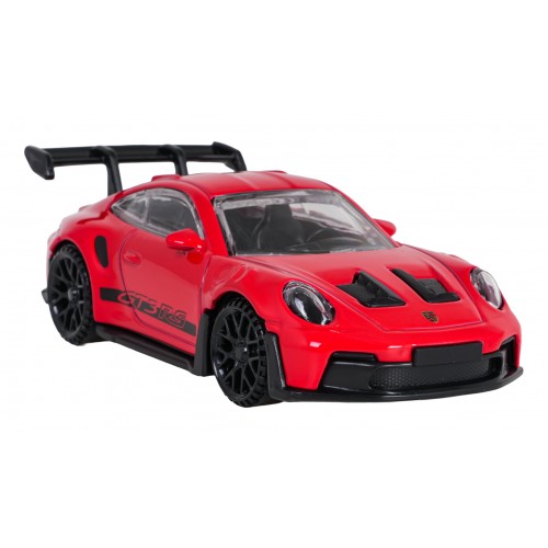 Kovové auto 1:43 Porsche 911 GT3 RS červené RASTAR