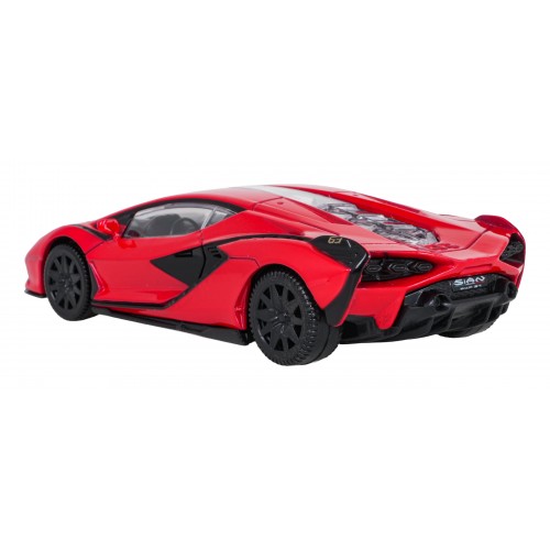 Kovové auto 1:43 Lamborghini Sian Red RASTAR
