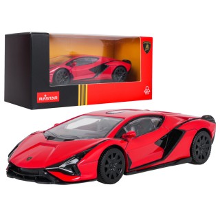Kovové auto 1:43 Lamborghini Sian Red RASTAR