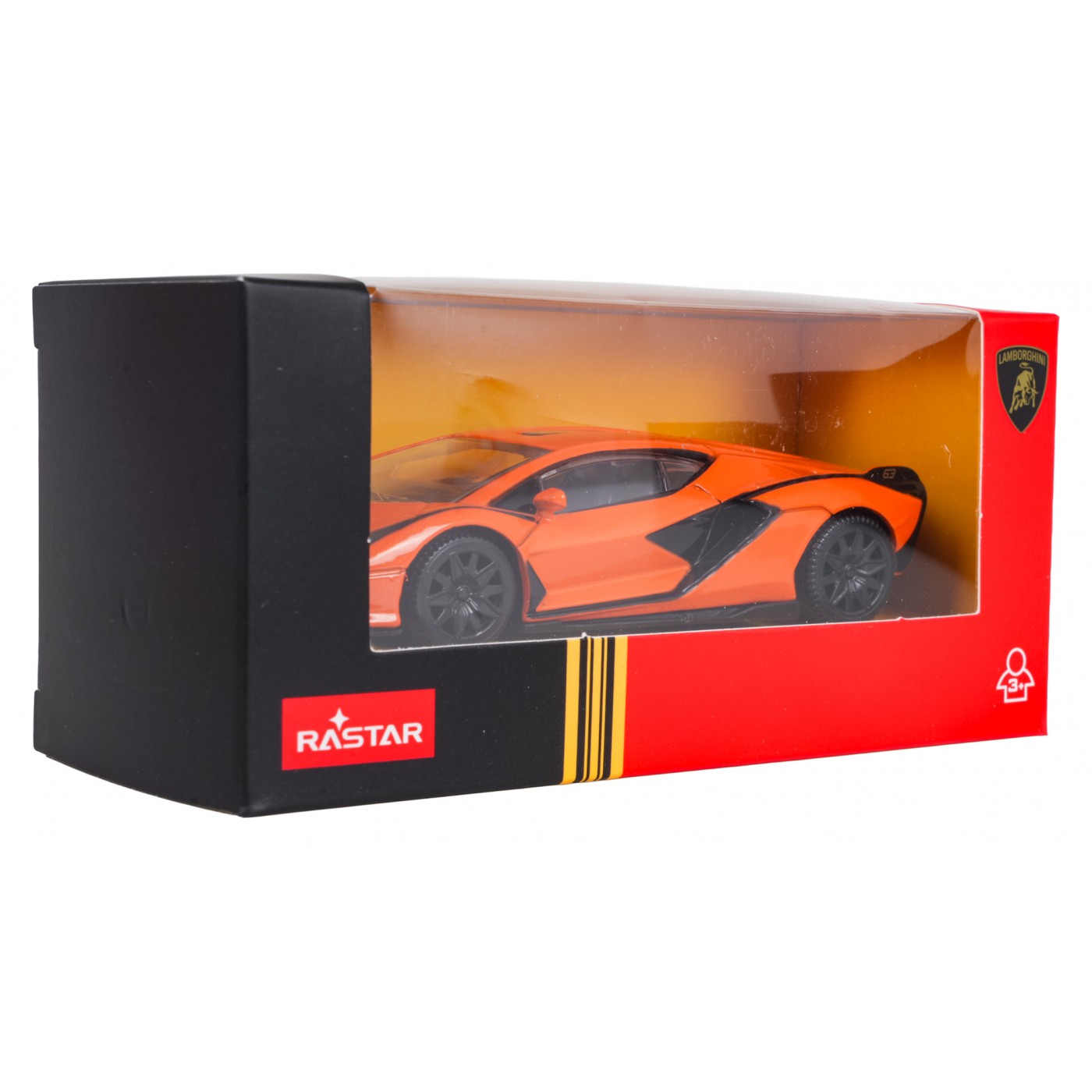 Kovové auto 1:43 Lamborghini Sian Orange RASTAR