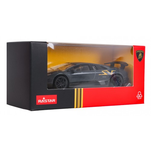 Kovové auto 1:43 Murcielago LP 670-4 SV Superveloce sivá RASTAR