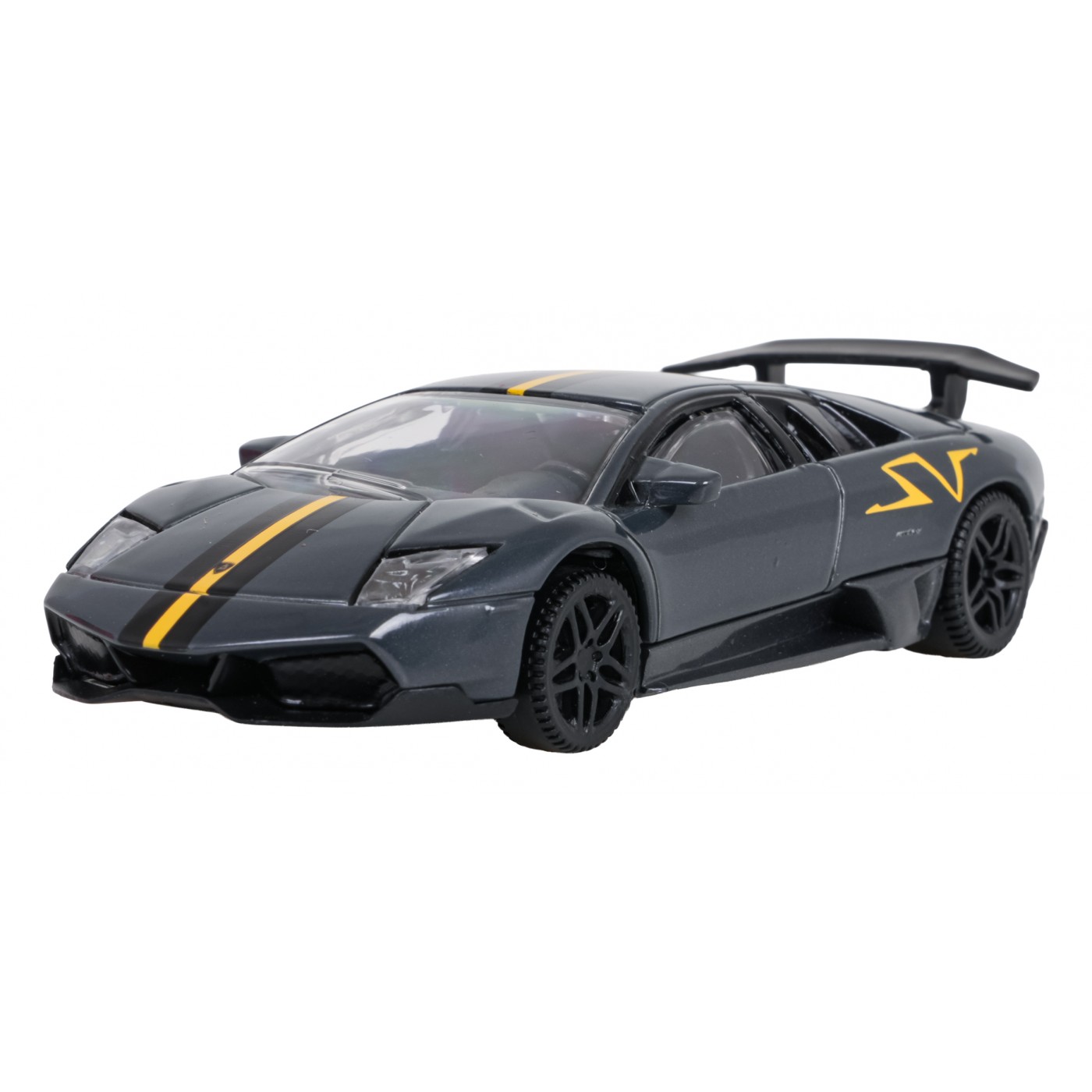 Kovové auto 1:43 Murcielago LP 670-4 SV Superveloce sivá RASTAR