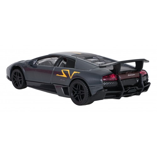 Kovové auto 1:43 Murcielago LP 670-4 SV Superveloce sivá RASTAR