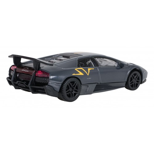 Kovové auto 1:43 Murcielago LP 670-4 SV Superveloce sivá RASTAR