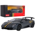 Kovové auto 1:43 Murcielago LP 670-4 SV Superveloce sivá RASTAR