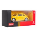 Kovové auto 1:43 Volkswagen Beetle žltý RASTAR