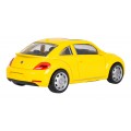Kovové auto 1:43 Volkswagen Beetle žltý RASTAR