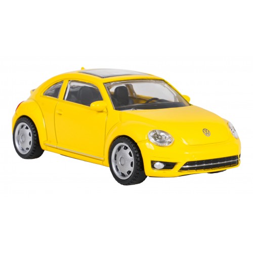 Kovové auto 1:43 Volkswagen Beetle žltý RASTAR