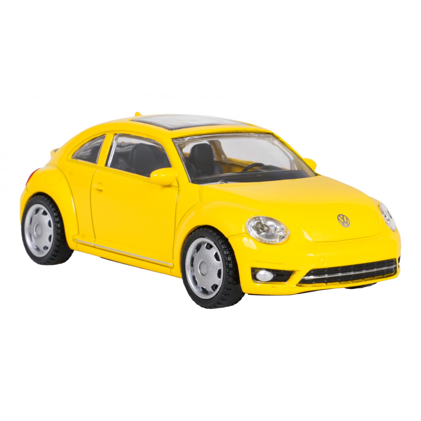 Kovové auto 1:43 Volkswagen Beetle žltý RASTAR