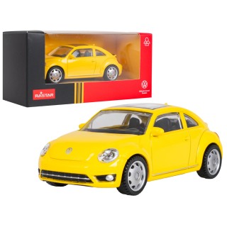 Kovové auto 1:43 Volkswagen Beetle žltý RASTAR