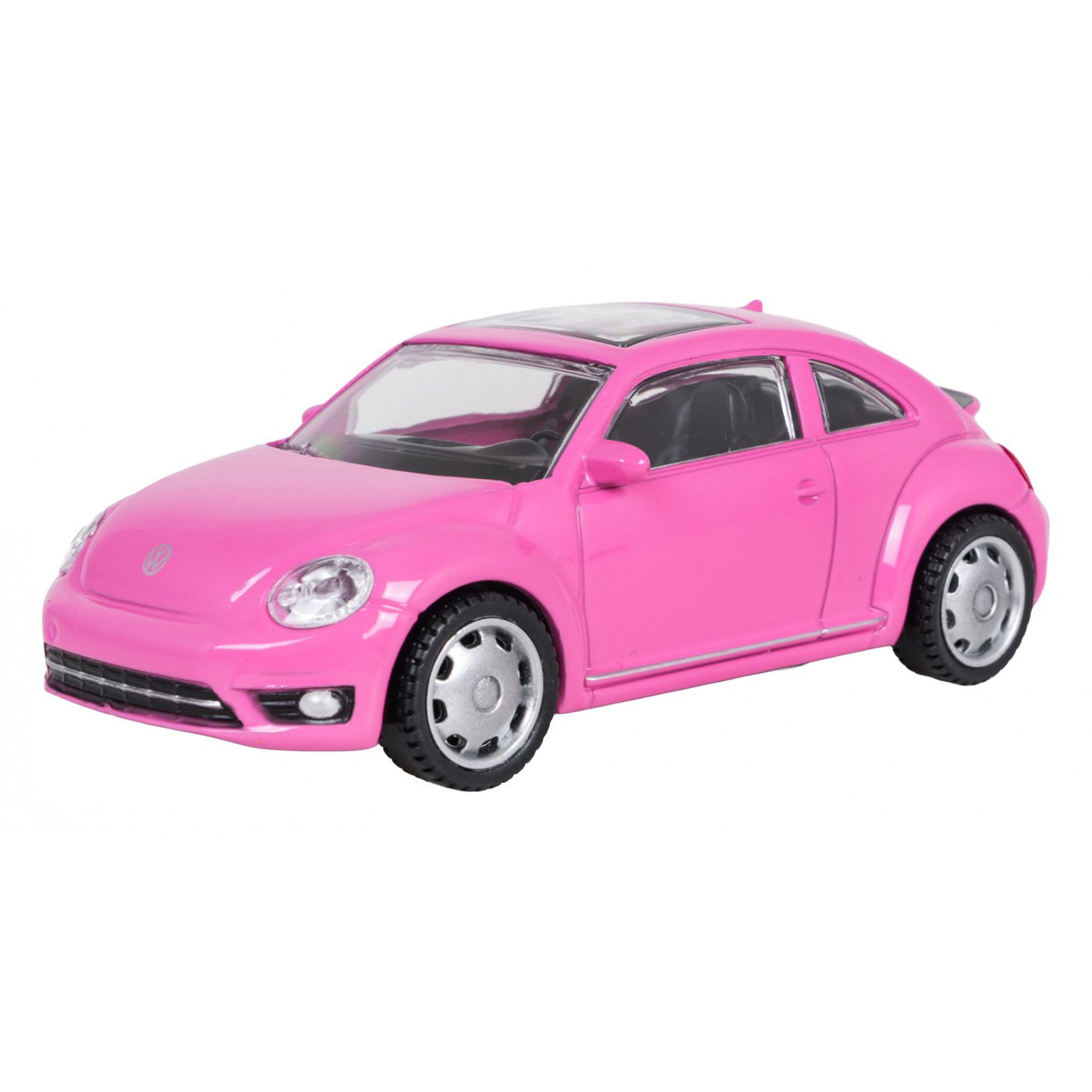 Kovové auto 1:43 Volkswagen Beetle ružové RASTAR
