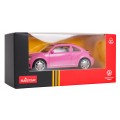 Kovové auto 1:43 Volkswagen Beetle ružové RASTAR