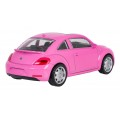 Kovové auto 1:43 Volkswagen Beetle ružové RASTAR