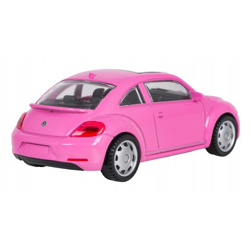 Kovové auto 1:43 Volkswagen Beetle ružové RASTAR