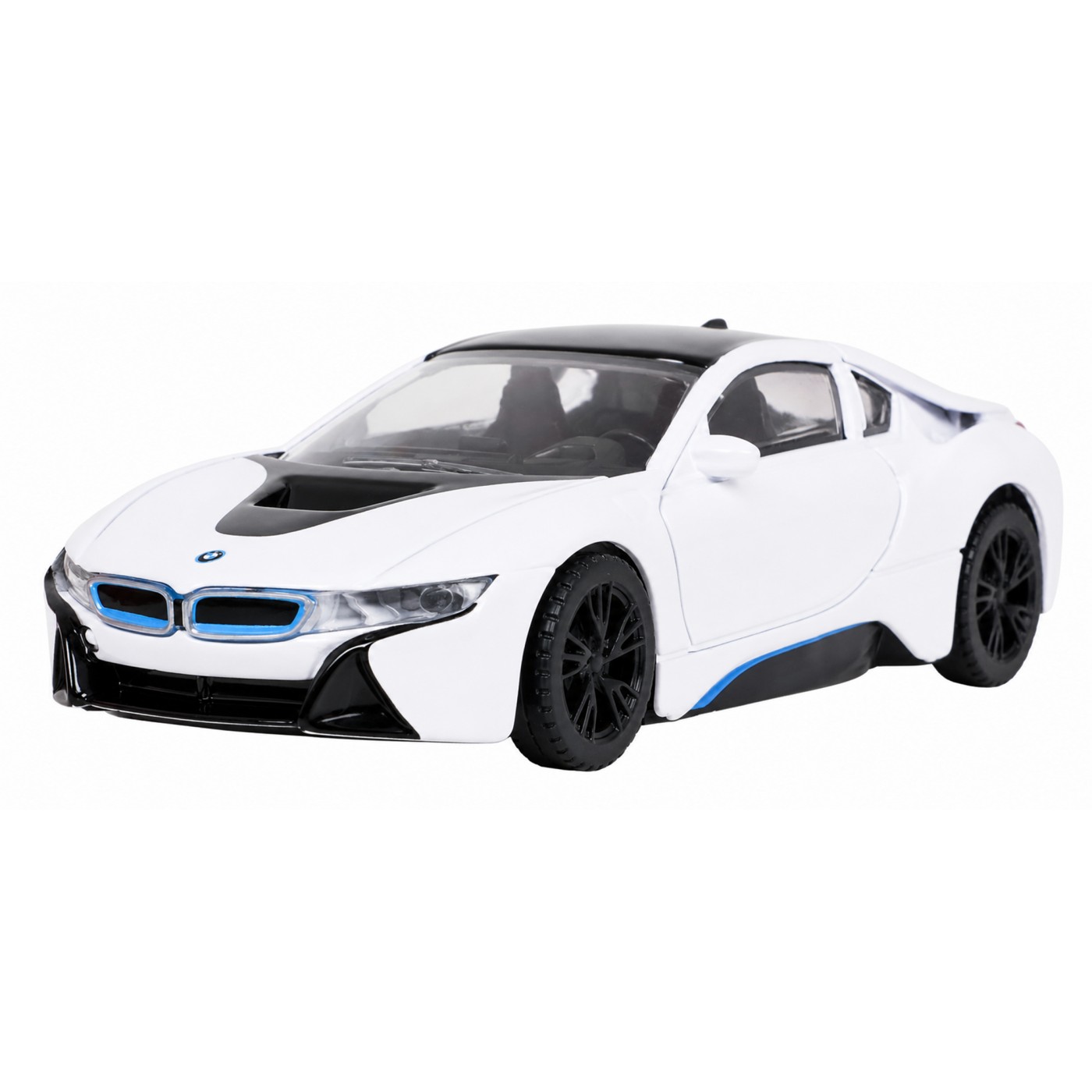 Kovové auto 1:43 BMW i8 bielej farby RASTAR
