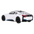 Kovové auto 1:43 BMW i8 bielej farby RASTAR