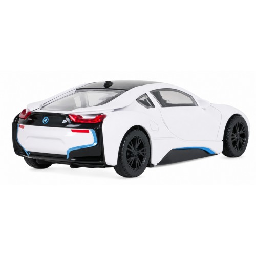 Kovové auto 1:43 BMW i8 bielej farby RASTAR