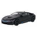 Kovové auto 1:43 BMW i8 čierne RASTAR