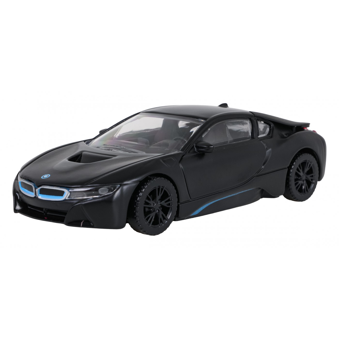 Kovové auto 1:43 BMW i8 čierne RASTAR