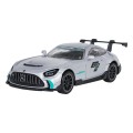 Kovové auto 1:43 Mercedes-AMG GT2 strieborné RASTAR