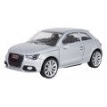 Kovové auto 1:43 Audi A1 strieborné RASTAR