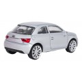 Kovové auto 1:43 Audi A1 strieborné RASTAR