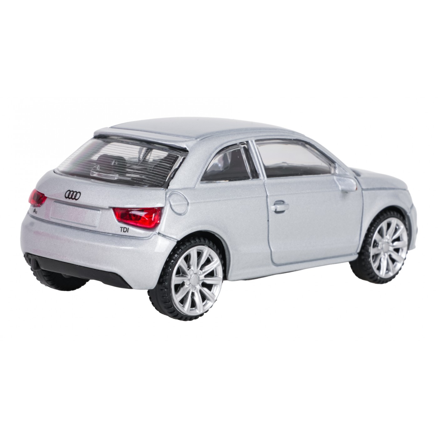 Kovové auto 1:43 Audi A1 strieborné RASTAR