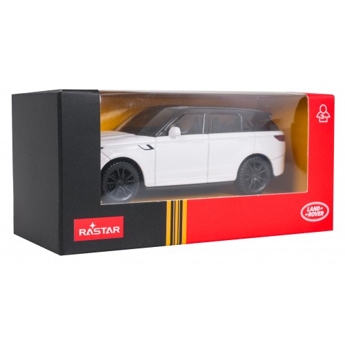 Kovové auto 1:43 Range Rover Sport SV bielej farby RASTAR