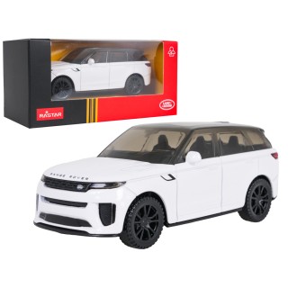 Kovové auto 1:43 Range Rover Sport SV bielej farby RASTAR