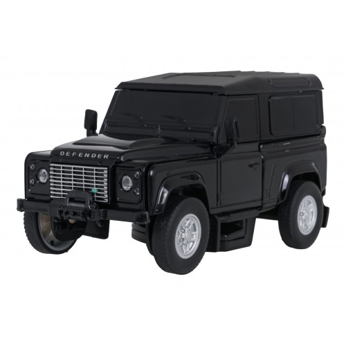 Autíčko/robot 2 v 1 v mierke 1:32 Land Rover Defender, čierny, RASTAR