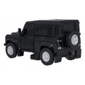 Kovové auto/robot 2v1 1:32 Land Rover Defender čierny RASTAR