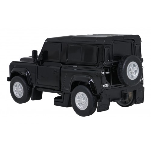 Autíčko/robot 2 v 1 v mierke 1:32 Land Rover Defender, čierny, RASTAR