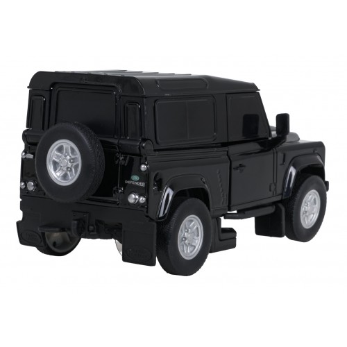 Autíčko/robot 2 v 1 v mierke 1:32 Land Rover Defender, čierny, RASTAR