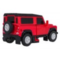 Kovové auto/robot 2v1 1:32 Land Rover Defender Červený RASTAR