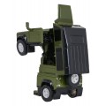 Kovové auto/robot 2v1 1:32 Land Rover Defender zelený RASTAR