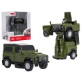 Autíčko/robot 2 v 1 v mierke 1:32 Land Rover Defender zelený RASTAR