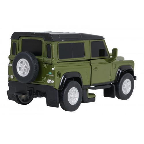 Kovové auto/robot 2v1 1:32 Land Rover Defender zelený RASTAR
