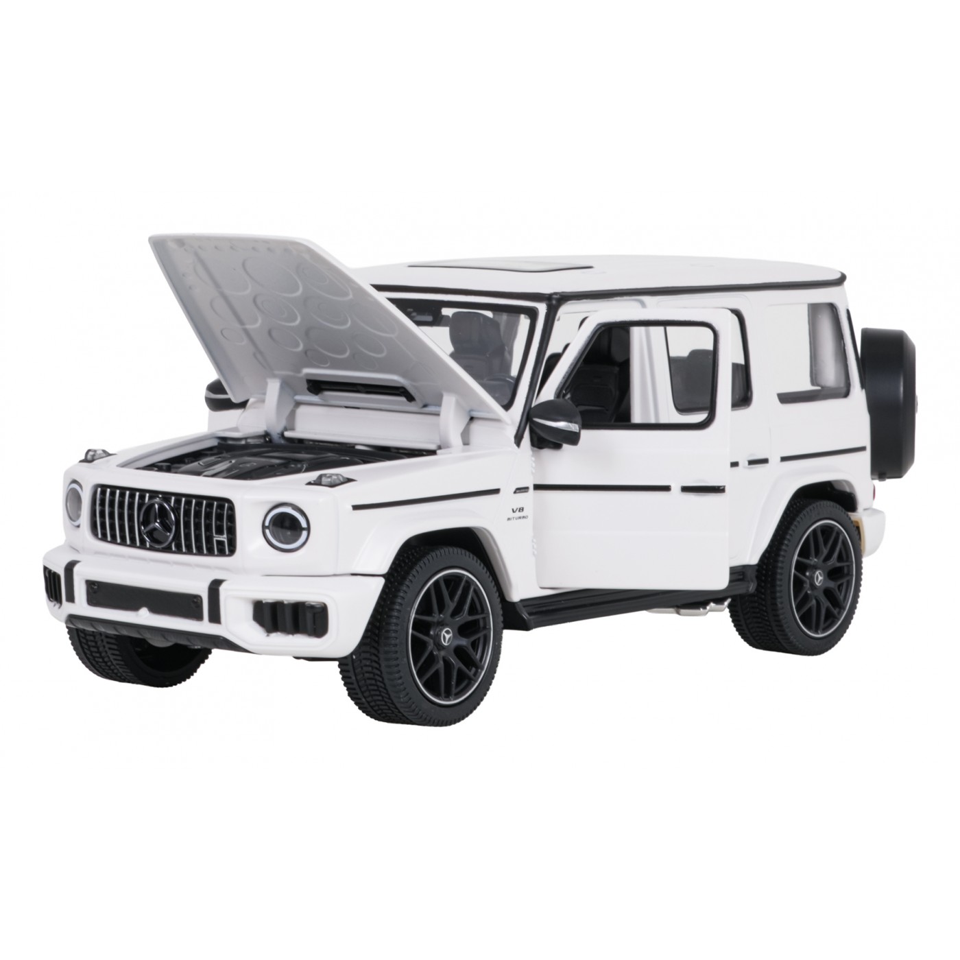 Kovové auto 1:24 Mercedes AMG G63 biele RASTAR