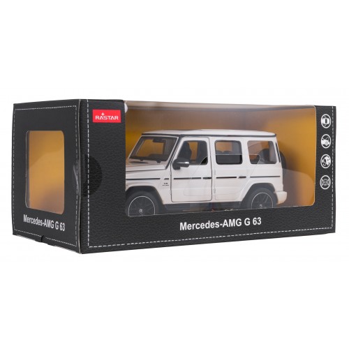 Kovové auto 1:24 Mercedes AMG G63 biele RASTAR