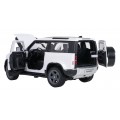 Kovové auto 1:24 Land Rover Defender 90 biele RASTAR