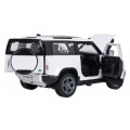 Kovové auto 1:24 Land Rover Defender 90 biele RASTAR