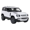 Kovové auto 1:24 Land Rover Defender 90 biele RASTAR