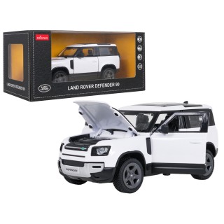 Kovové auto 1:24 Land Rover Defender 90 biele RASTAR