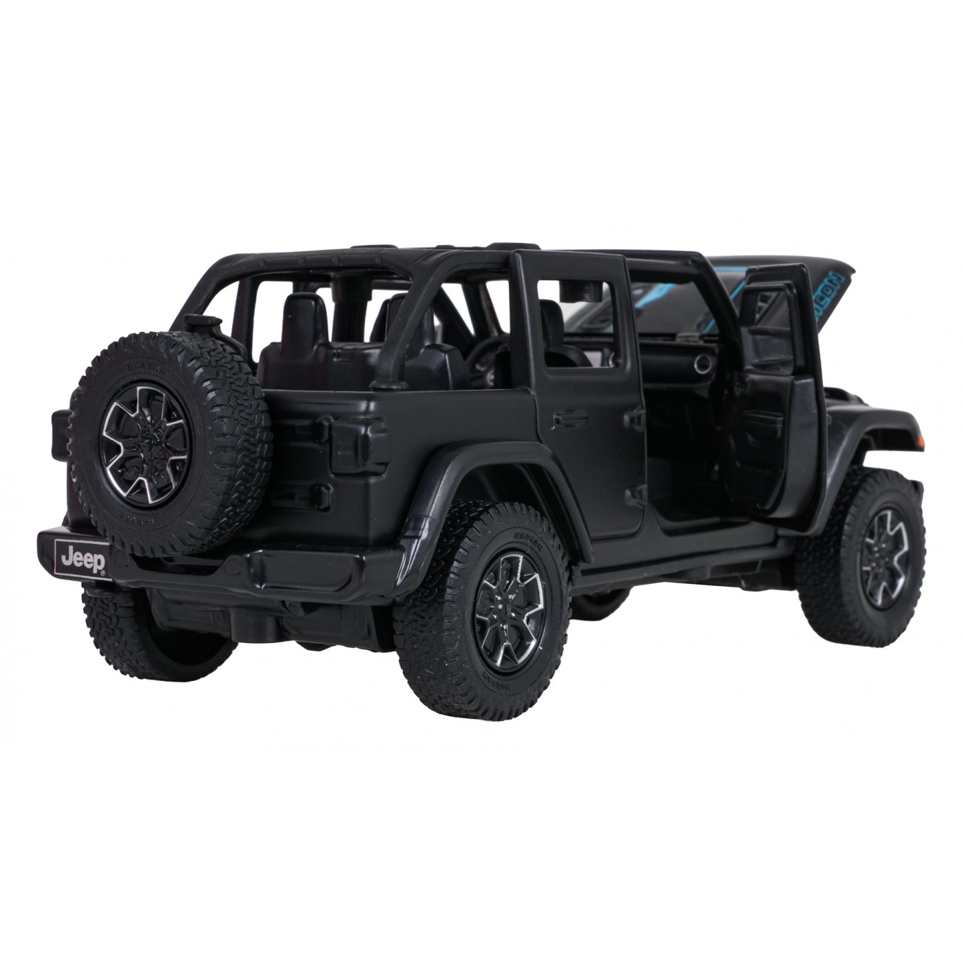Kovové auto 1:32 Jeep Wrangler Rubicon Black RASTAR