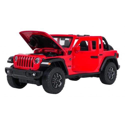 Kovové auto 1:32 Jeep Wrangler Rubicon Red RASTAR