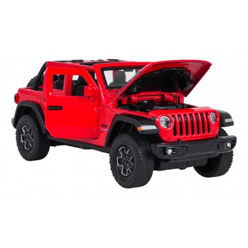 Kovové auto 1:32 Jeep Wrangler Rubicon Red RASTAR