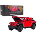 Kovové auto 1:32 Jeep Wrangler Rubicon Red RASTAR