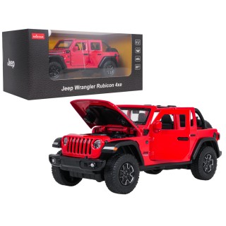Kovové auto 1:32 Jeep Wrangler Rubicon Red RASTAR