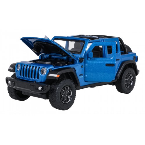 Kovové auto 1:32 Jeep Wrangler Rubicon Blue RASTAR